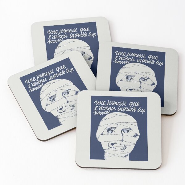 Item preview, Paris Revolt, May 68: 'UNE JEUNESSE': The Original in Deep Blue on Bone Grey designed and sold by Day Chapman.