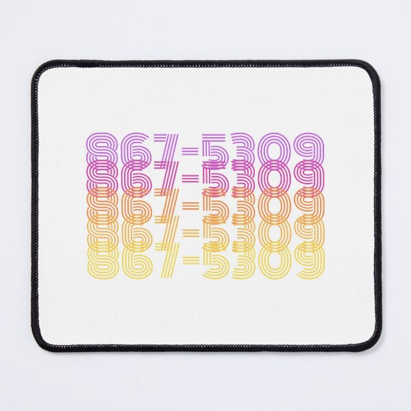 Item preview, 80s Music Fan - 867-5309 - 1980s Famous Phone Number - Song Lyrics designed and sold by DesignByLeo.
