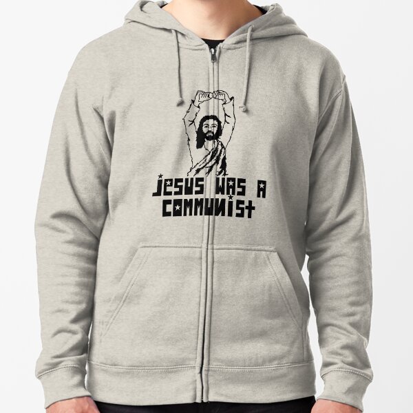 Vista previa del artículo con la obra «Jesús era comunista», diseñado y vendido por RaygunInd.