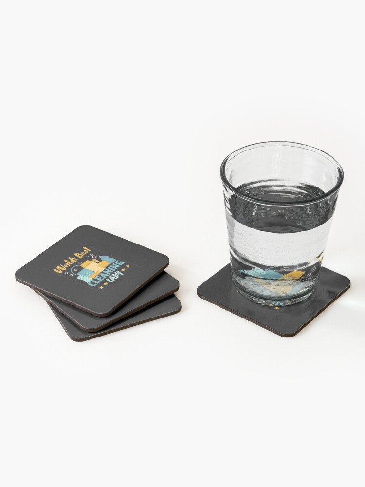 Thumbnail 2 of 5, Coasters (Set of 4), Best Cleaning Lady Gift designed and sold by Animoxz3.