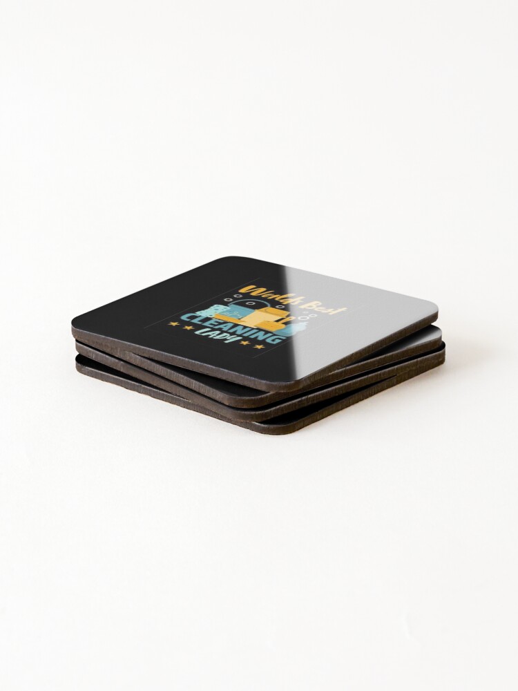 Thumbnail 4 of 5, Coasters (Set of 4), Best Cleaning Lady Gift designed and sold by Animoxz3.