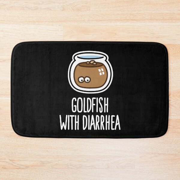 Item preview, Funny veterinarian goldfish with diarrhea cartoon designed and sold by LaundryFactory.
