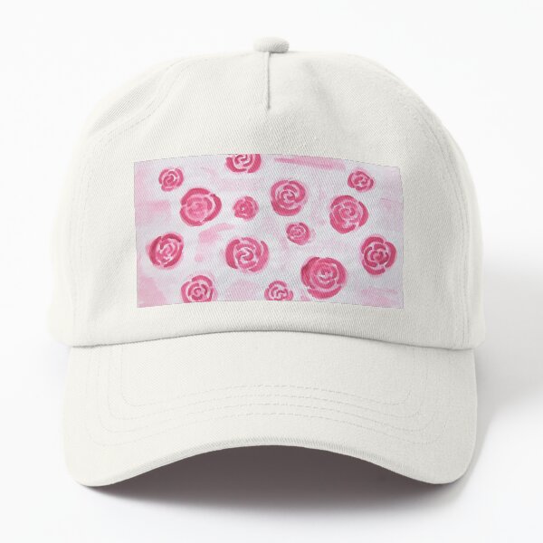 Pink roses Dad Hat