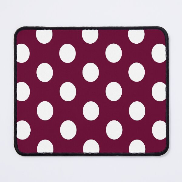 Item preview, Large WHITE and BURGUNDY (DARK RED) POLKA DOTS designed and sold by RachelMacht.