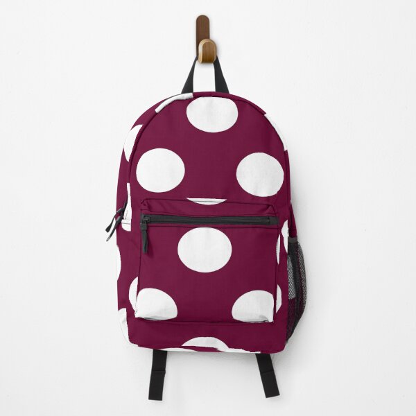 Item preview, Large WHITE and BURGUNDY (DARK RED) POLKA DOTS designed and sold by RachelMacht.