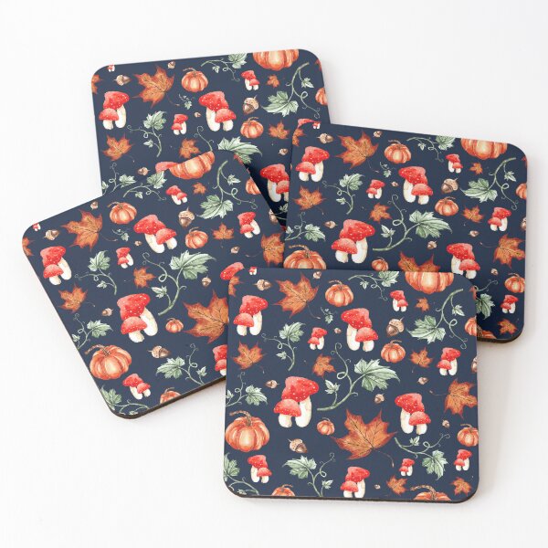 Item preview, Autumn Pattern in Watercolor designed and sold by RubatoArts.