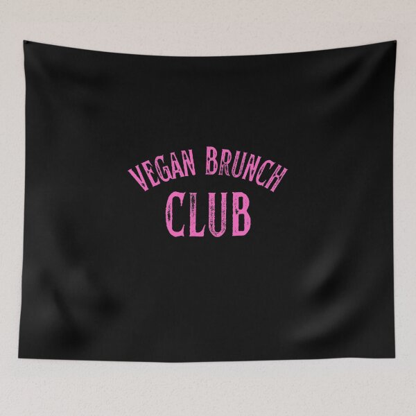 Item preview, Vegan Brunch Club Vintage Pink Print For Foodie Squad designed and sold by Vegginitup.