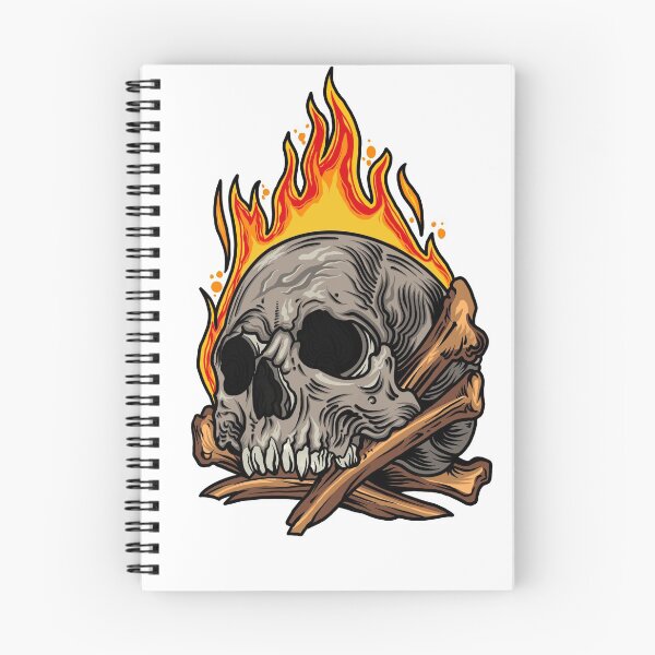 Item preview, Skull that was on fire designed and sold by Bayusrwd10.