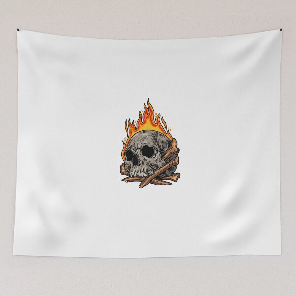 Item preview, Skull that was on fire designed and sold by Bayusrwd10.