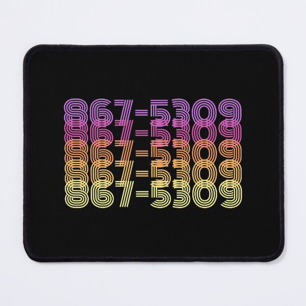 Item preview, 80s Music Fan - 867-5309 - 1980s Famous Phone Number - Song Lyrics designed and sold by DesignByLeo.