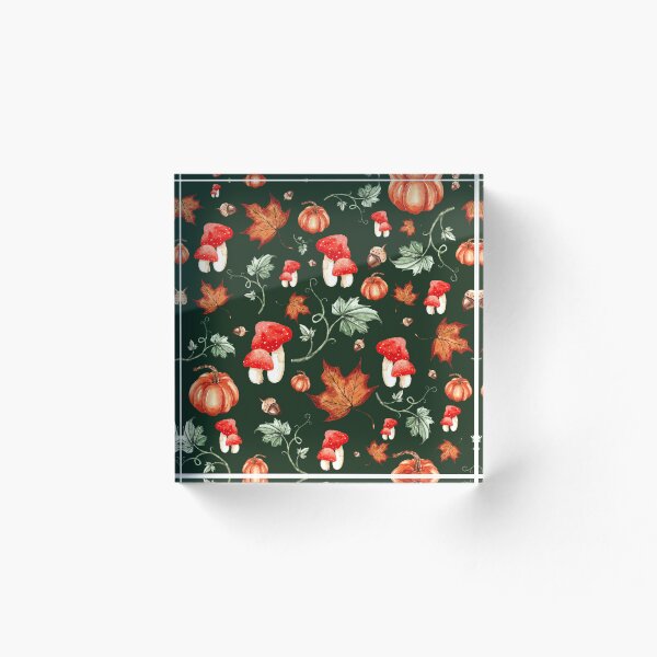 Item preview, Autumn Pattern in Watercolor designed and sold by RubatoArts.