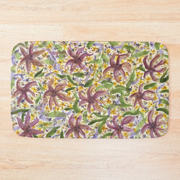 Item preview, Maroon, Purple and Orange Floral designed and sold by LymphomaLass.