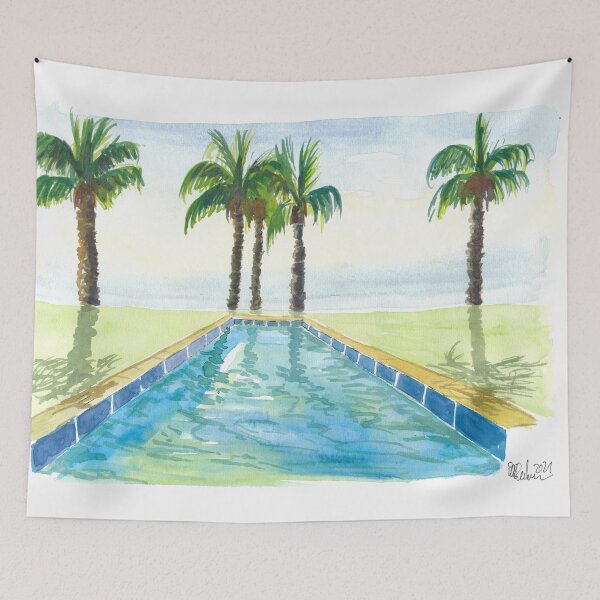 Item preview, Tropical Infinity Pool with South Sea View designed and sold by artshop77.