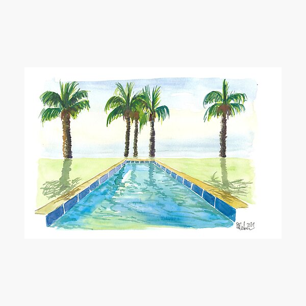 Item preview, Tropical Infinity Pool with South Sea View designed and sold by artshop77.