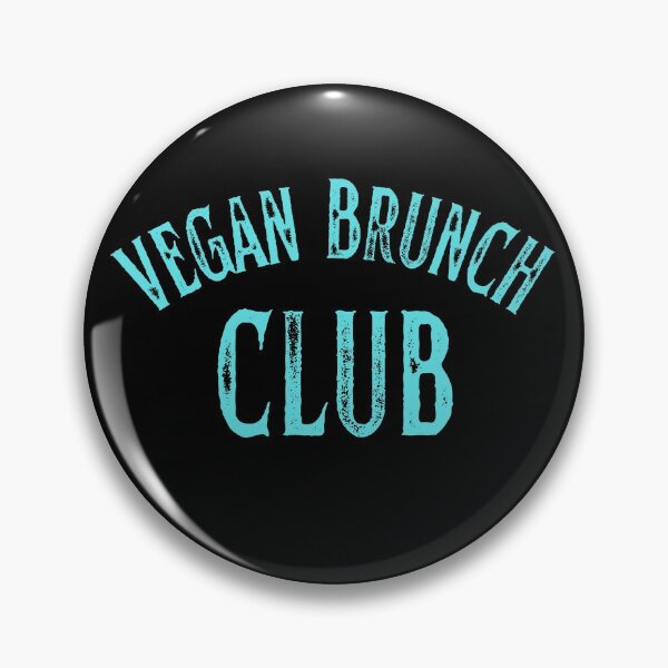 Item preview, Vegan Brunch Club Vintage Turquoise Print For Foodie Squad designed and sold by Vegginitup.