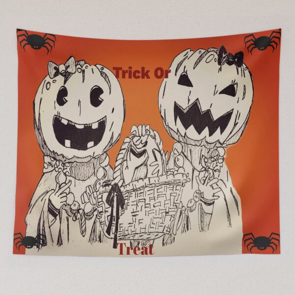 Item preview, Tricky Or Treat Pumpkin Style  designed and sold by AnimeInkArt.