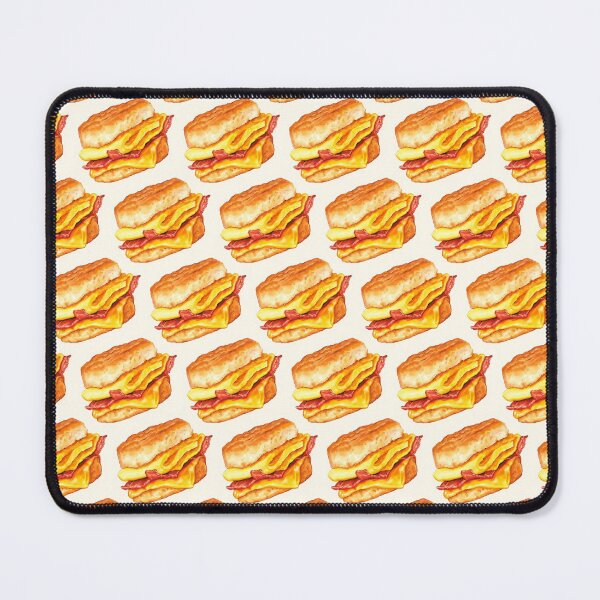 Item preview, Bacon Egg & Cheese Sandwich Pattern - White designed and sold by Kelly  Gilleran.