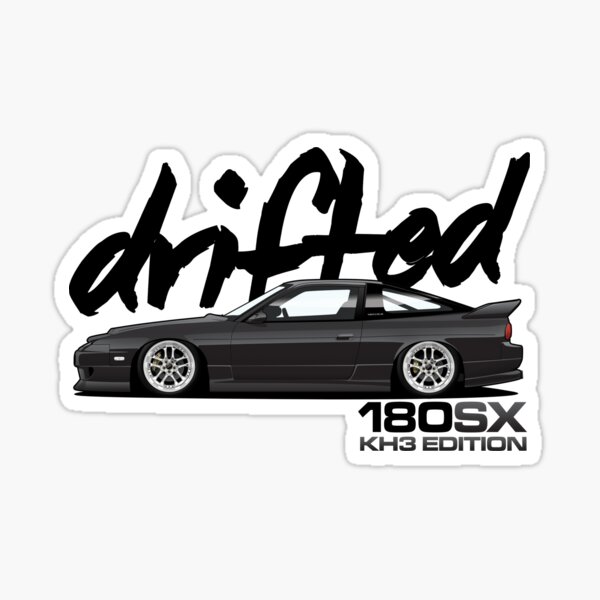 Vista previa del artículo con la obra «Drifted 180sx Merch - Edición KH3 de Drifted», diseñado y vendido por driftedshop.
