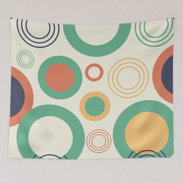 Item preview, Multi color Circle Seamless Pattern designed and sold by cruzzcreation.