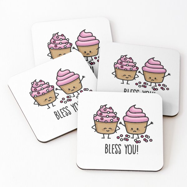 Item preview, Bless you! sneezing cupcakes sprinkles ill flu  designed and sold by LaundryFactory.