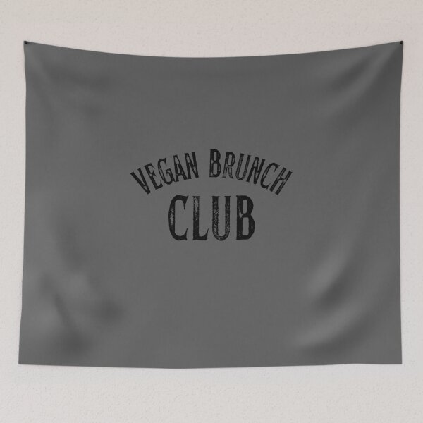 Item preview, Vegan Brunch Club Vintage Black Print For Foodie Squad designed and sold by Vegginitup.