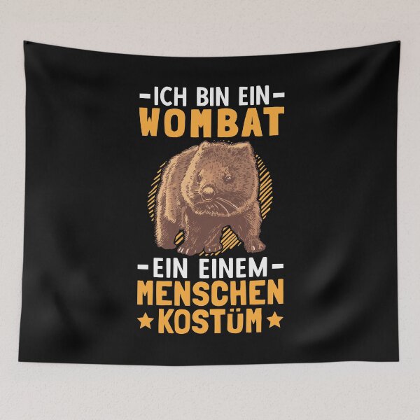 Item preview, Wombat disguise marsupial Australia travel designed and sold by madgrfx.