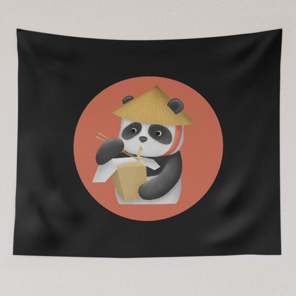 Item preview, Panda Eating Noodles designed and sold by JDWCreations.