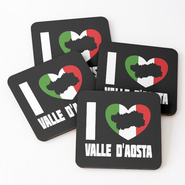 Item preview, I Love Valle d Aosta - Italian Heart With Aosta Valley Silhouette designed and sold by molamode.