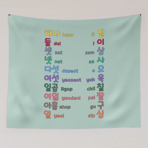 Item preview, Korean Numbers 1-10 (Native Korean Numbers and Sino-Korean Numbers) designed and sold by co-stars.
