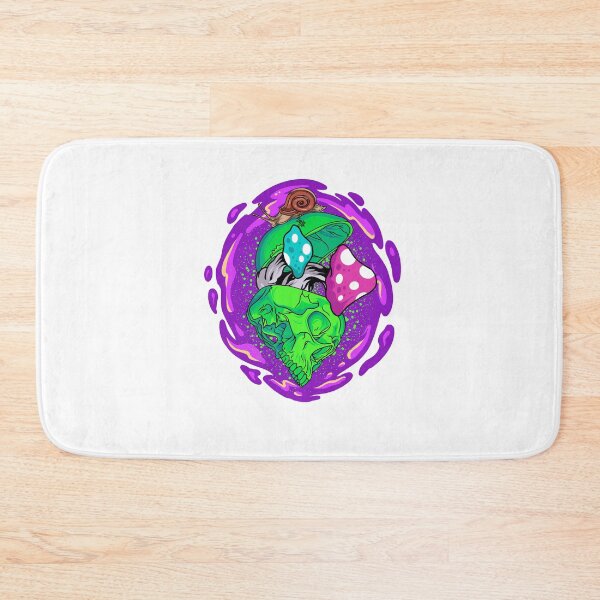 Item preview, Psychedelic skull with mushrooms designed and sold by Bayusrwd10.