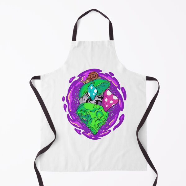 Item preview, Psychedelic skull with mushrooms designed and sold by Bayusrwd10.
