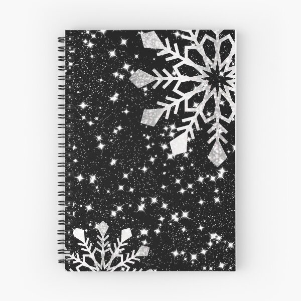 Item preview, Black Winter Simple Snowflake Pattern designed and sold by JABG-01.