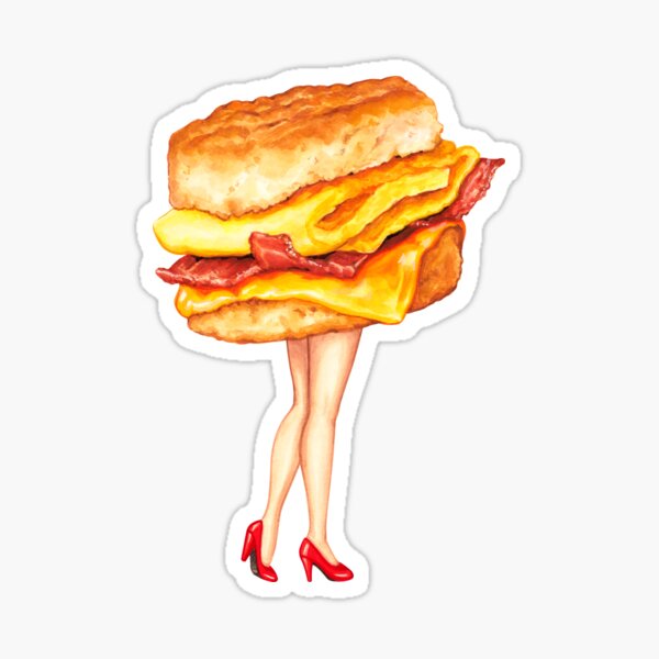 Item preview, Bacon Egg & Cheese Pin-Up designed and sold by Kelly  Gilleran.