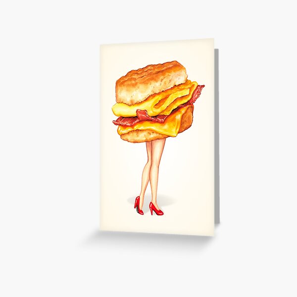 Item preview, Bacon Egg & Cheese Pin-Up designed and sold by Kelly  Gilleran.