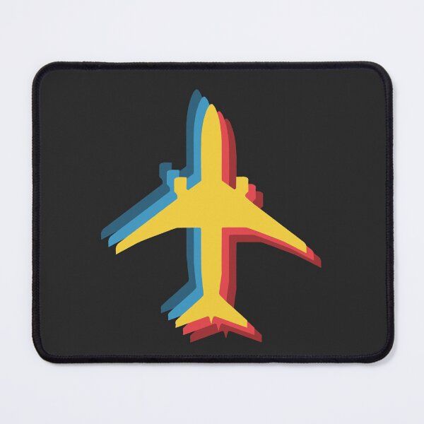 Item preview, Golden Airplane, Blue And Red Shadows designed and sold by Chubuter.