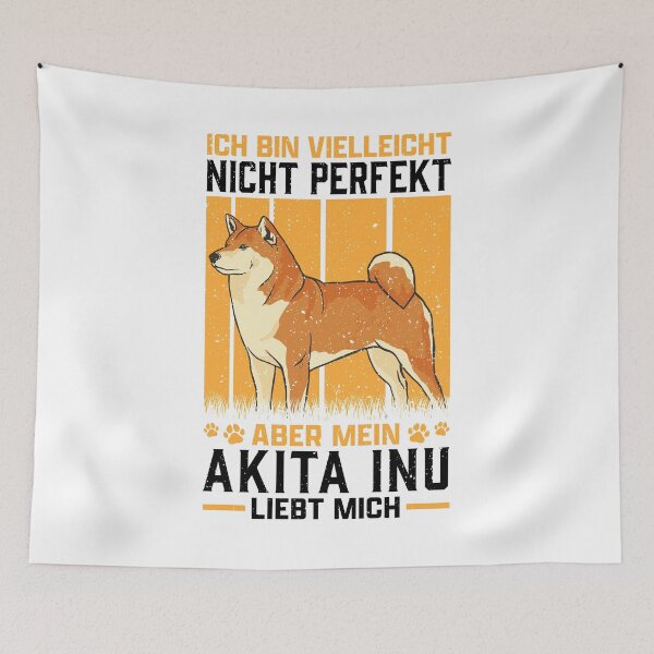 Item preview, My Akita Inu loves me Japanese dog saying designed and sold by madgrfx.