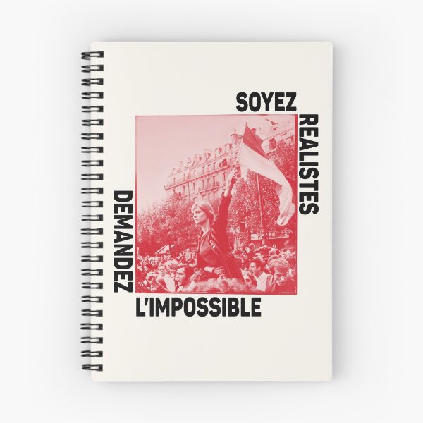 Item preview, Paris Revolt, May 68: 'DEMANDEZ L'IMPOSSIBLE': The Original in Deep Red with Black Text on Cream designed and sold by Day Chapman.