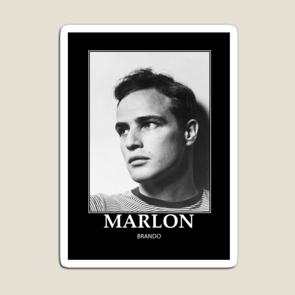 Vista previa del artículo con la obra «Marlon Brando - BW - D16», diseñado y vendido por DecoWords.