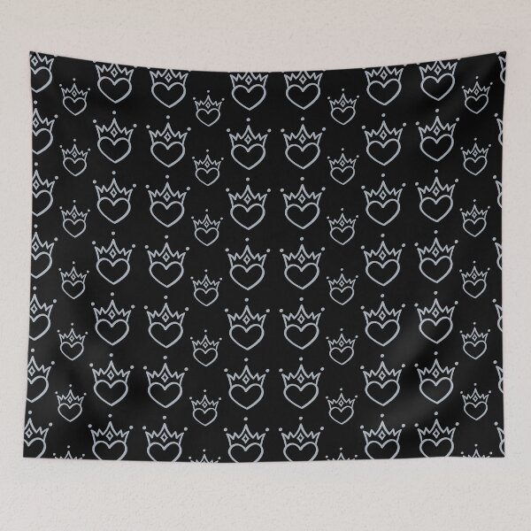 Item preview, Black And Gray Heart Crown designed and sold by cruzzcreation.