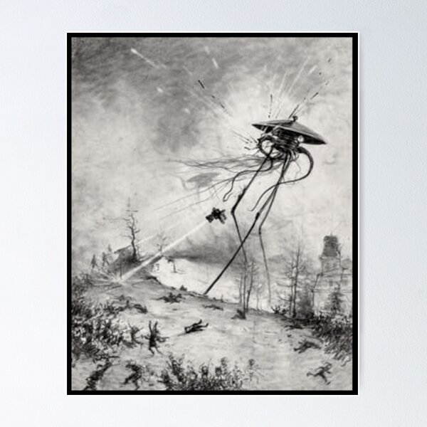 Artikel-Vorschau von Edwardianischer Krieg der Welten Illustration, designt und verkauft von TheWitchsWolf.