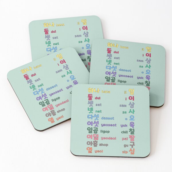 Item preview, Korean Numbers 1-10 (Native Korean Numbers and Sino-Korean Numbers) designed and sold by co-stars.