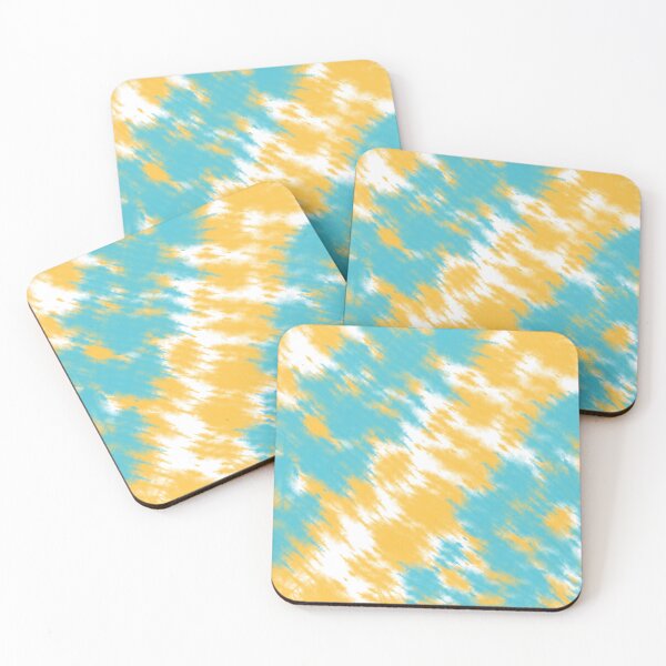 Item preview, Cute Blue Mustard Yellow Tie Dye  designed and sold by LamaraK.