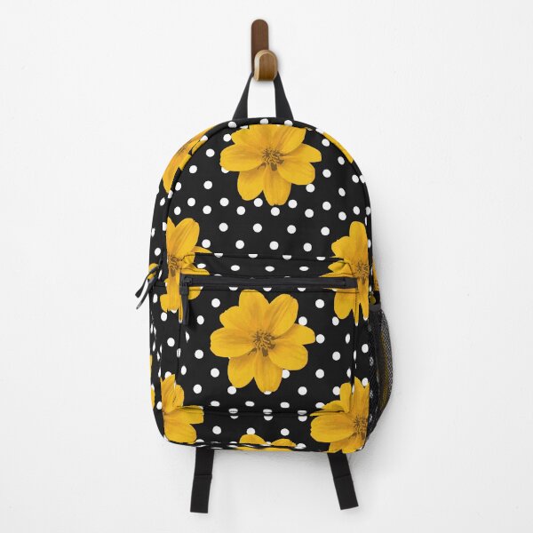 Item preview, Yellow flowers,white polka dots designed and sold by Floralsharry.