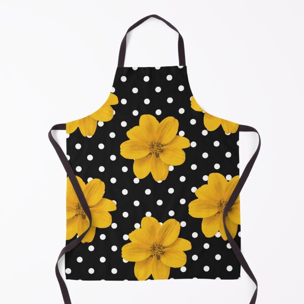 Item preview, Yellow flowers,white polka dots  designed and sold by Floralsharry.