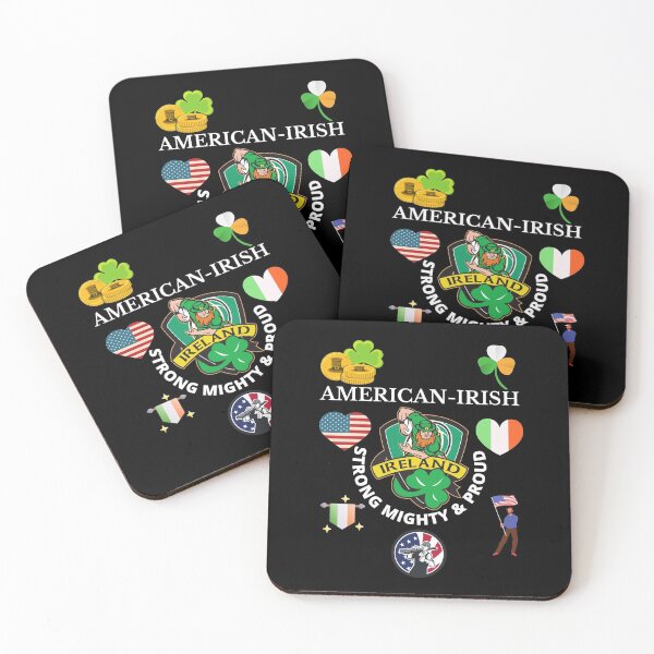 Item preview, American Irish Strong Mighty & Proud designed and sold by OliDesigns.