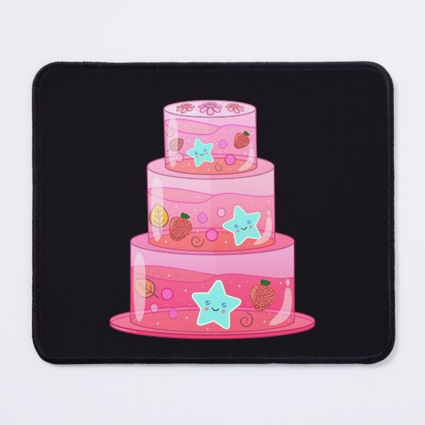 Item preview, Kawaii Strawberry Birthday Cake designed and sold by lazarosdesign.