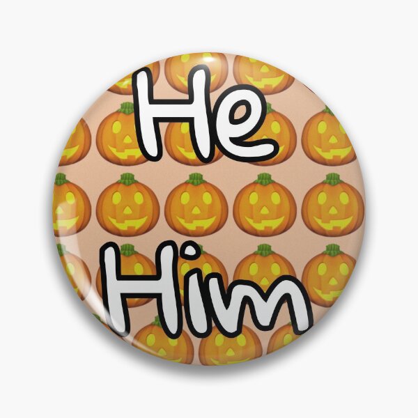 Item preview, Jackolantern él él pronombres designed and sold by PRONOUNS-R-US.