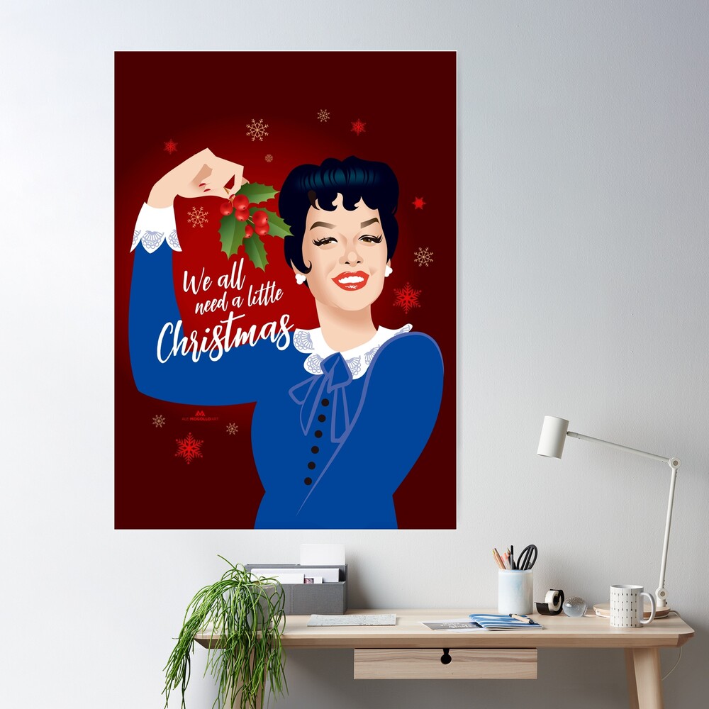 A Little Auntie Mame Christmas Art Print for Sale by AleMogolloArt