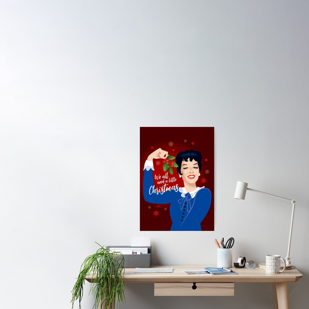 A Little Auntie Mame Christmas Art Print for Sale by AleMogolloArt