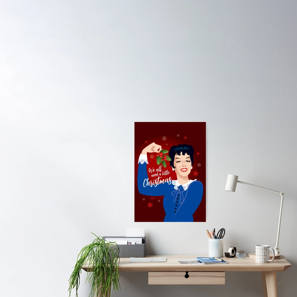 A Little Auntie Mame Christmas Poster for Sale by AleMogolloArt